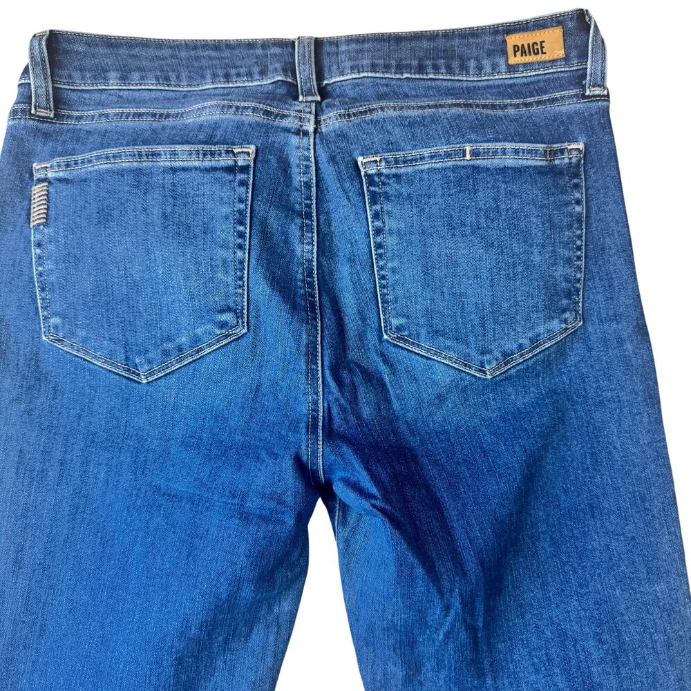 Paige Women's Manhattan Mid Rise Medium Wash Ackalia Bootcut Jeans - Size 30 - Picture 6 of 10